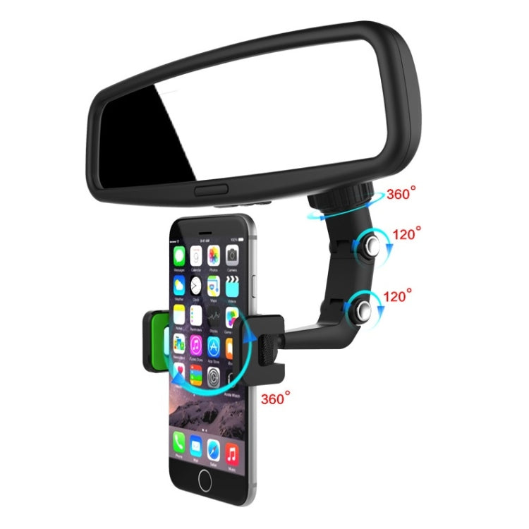 Multifunctional Vehicle-mounted Video Shooting Rearview Mirror Bracket(Green) - In Car by buy2fix | Online Shopping UK | buy2fix