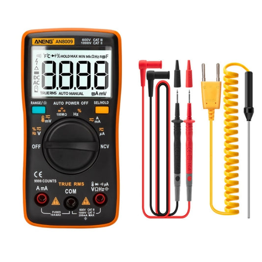 ANENG AN8009 NVC Digital Display Multimeter, Specification: Standard(Orange) - Consumer Electronics by ANENG | Online Shopping UK | buy2fix