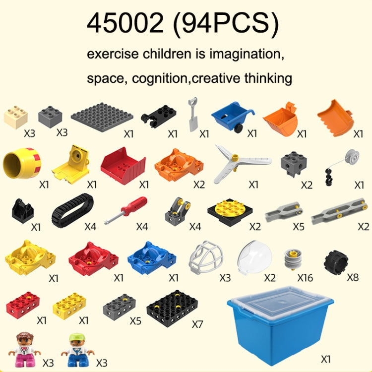45002 (94 PCS) Children Assembling Building Block Toy Set - Building Blocks by buy2fix | Online Shopping UK | buy2fix