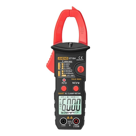 ANENG ST184 Automatically Identify Clamp-On Smart Digital Multimeter(Red) - Consumer Electronics by ANENG | Online Shopping UK | buy2fix