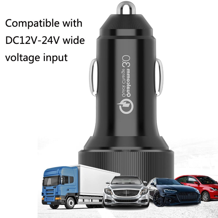 QIAKEY TM313 Dual Port Fast Charge Car Charger - Car Charger by QIAKEY | Online Shopping UK | buy2fix