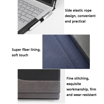 PU Leather Laptop Protective Sleeve For Microsoft Surface Book 1 13.5 inches(Business Brown) - Other by buy2fix | Online Shopping UK | buy2fix