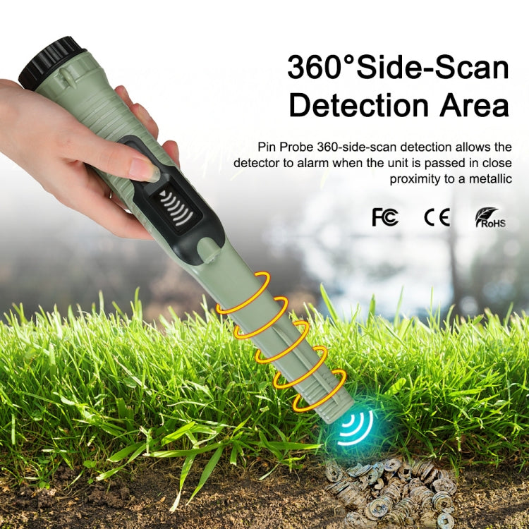 HS-12 Outdoor Handheld Treasure Hunt Metal Detector Positioning Rod(Green Black) - Consumer Electronics by buy2fix | Online Shopping UK | buy2fix