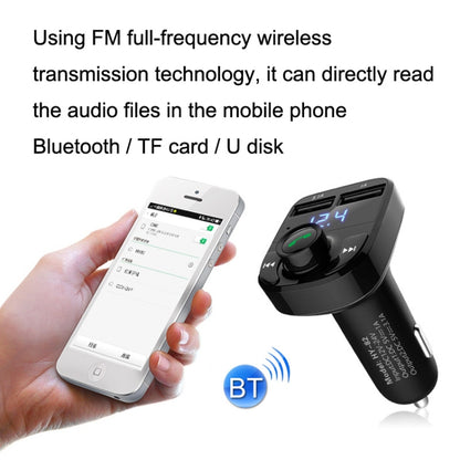 HY82 Car MP3 Bluetooth Receiver Dual USB Car Charger, Specification: Regular Version - In Car by buy2fix | Online Shopping UK | buy2fix