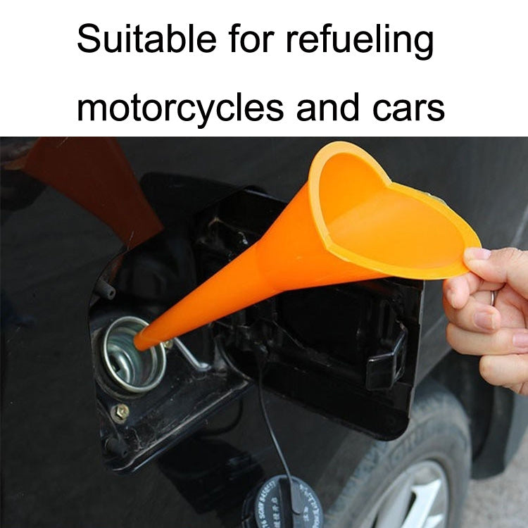 10 PCS Car Hands-Free Plastic Refueling Funnel(Orange) - Engine Repair Tools by buy2fix | Online Shopping UK | buy2fix