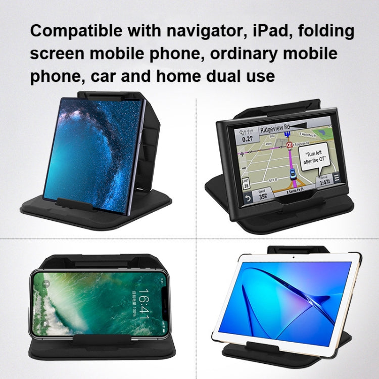 Car Sunshade Anti-Reflective Phone Tablet Holder Compatible with Folding Screen Phones(Matte Black) - In Car by buy2fix | Online Shopping UK | buy2fix