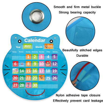 Classroom Decoration Cat Head Calendar Hanging Bag - Early Education Toys by buy2fix | Online Shopping UK | buy2fix