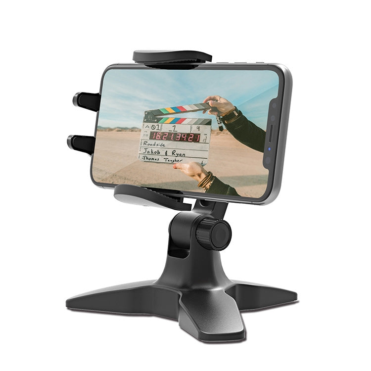 Portable Triangle Mobile Phone Bracket Live Broadcast Bracket(Black) - Desktop Holder by buy2fix | Online Shopping UK | buy2fix