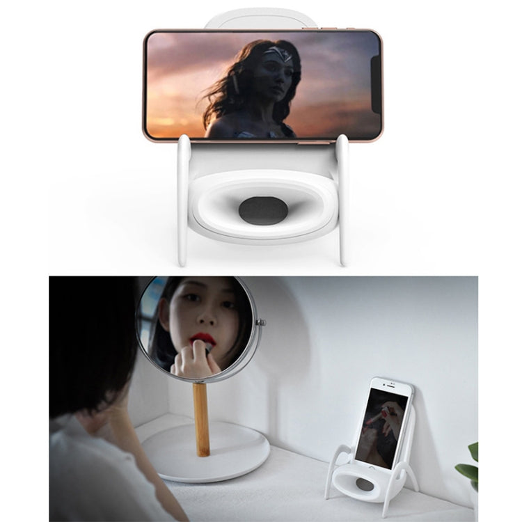 JP-wxc Chair Shape Wireless Charger with Amplifier Function(White) - Apple Accessories by buy2fix | Online Shopping UK | buy2fix