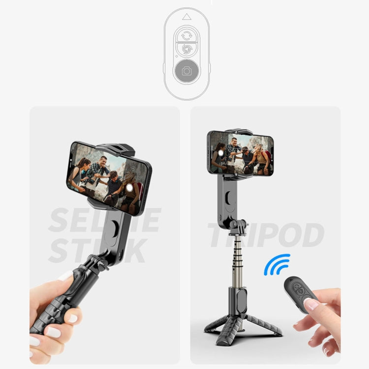 Removable Fill Light Phone Handheld Stabilizer with APP(Q09 Black) - Consumer Electronics by buy2fix | Online Shopping UK | buy2fix