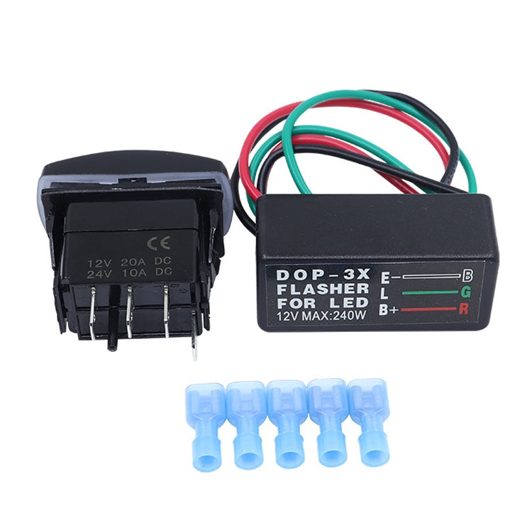 3 In 1 DOP-3X Motorcycle Flash LED Turning Light Controller - In Car by buy2fix | Online Shopping UK | buy2fix