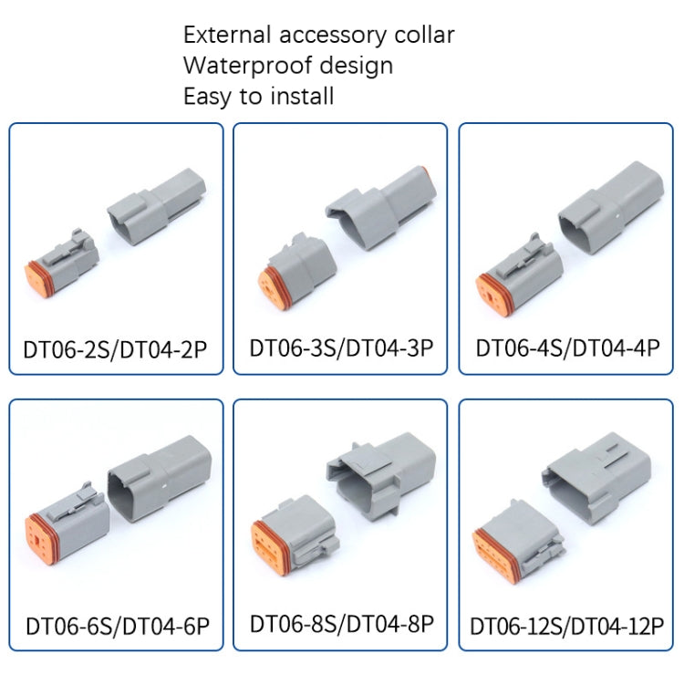 4 PCS DT04-2P / DT06-2S With Copper Car Waterproof Connector Conductive Connection Terminal - In Car by buy2fix | Online Shopping UK | buy2fix