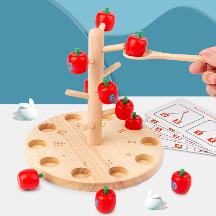Wooden Toys For Children Early Education Mathematics Cognitive(Apple Picking) - Math Toys by buy2fix | Online Shopping UK | buy2fix