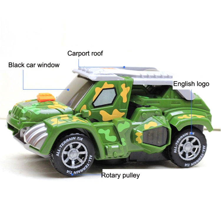 HG-884 Spray Deformation Dinosaur Fighting Vehicle Light Music Automatic Rotating Children Toys(Yellow) - Model Toys by buy2fix | Online Shopping UK | buy2fix