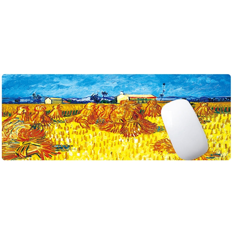 400x900x3mm Locked Am002 Large Oil Painting Desk Rubber Mouse Pad(Iris) - Mouse Pads by buy2fix | Online Shopping UK | buy2fix