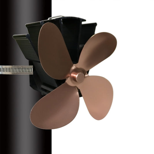 YL603 Thermodynamic Magnetless Wall Mounted Fireplace Fan(Bronze) - Consumer Electronics by buy2fix | Online Shopping UK | buy2fix
