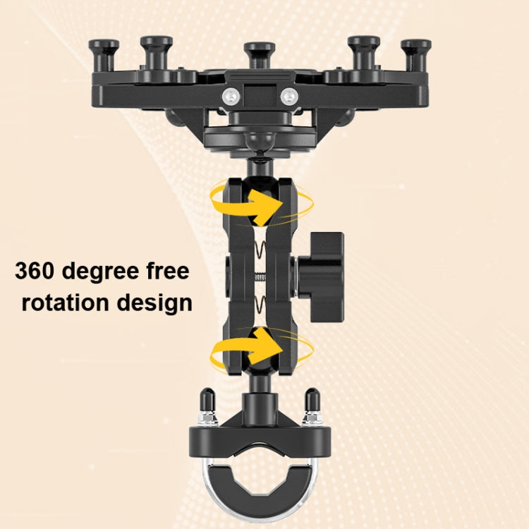 Motorcycle Bracket Crab Navigation Phone Bracket,Style： Y-type+15W Wireless Charging - In Car by buy2fix | Online Shopping UK | buy2fix