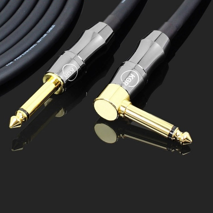 KGR Guitar Cable Keyboard Drum Audio Cable, Specification: 3m(Elbow Straight Jack) - Stringed Instruments by KGR | Online Shopping UK | buy2fix
