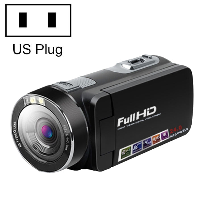 1080P 24MP Foldable Digital Camera, Style: US Plug - Consumer Electronics by buy2fix | Online Shopping UK | buy2fix