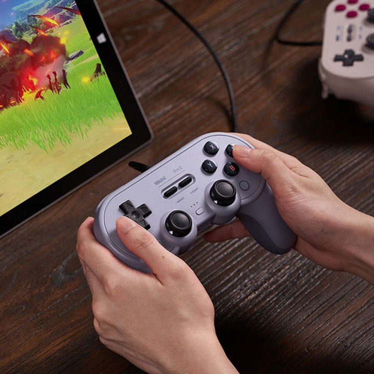 8Bitdo Pro 2 Wired Gamepad For Switch(Gray) - Gamepads by 8Bitdo | Online Shopping UK | buy2fix