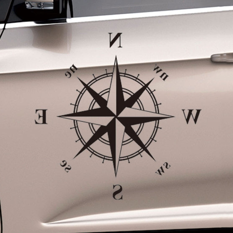 D-336 Car Compass Graphic Sticker Hood Car Body Universal Sticker(Black) - In Car by buy2fix | Online Shopping UK | buy2fix