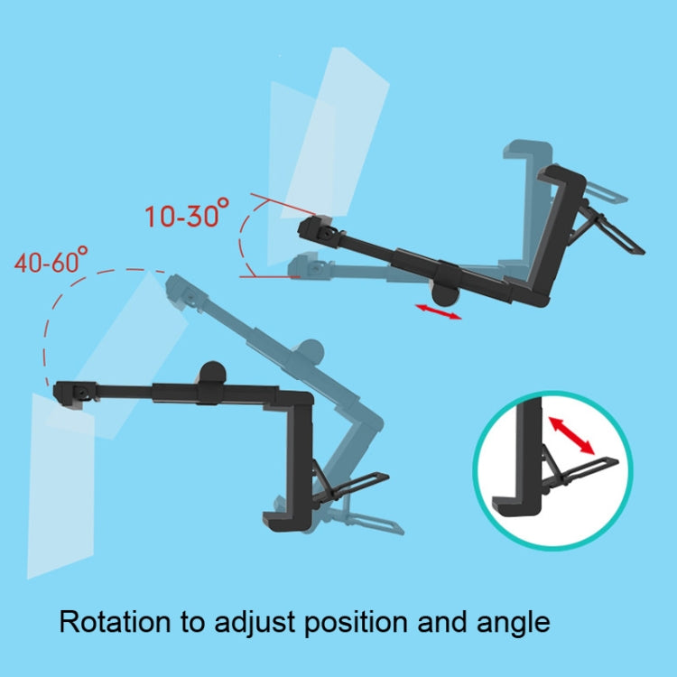 F22 Mobile Phone Screen Amplifier Desktop Lazy Folding Convenient Mobile Phone Stand(Black) - Screen Magnifier by buy2fix | Online Shopping UK | buy2fix