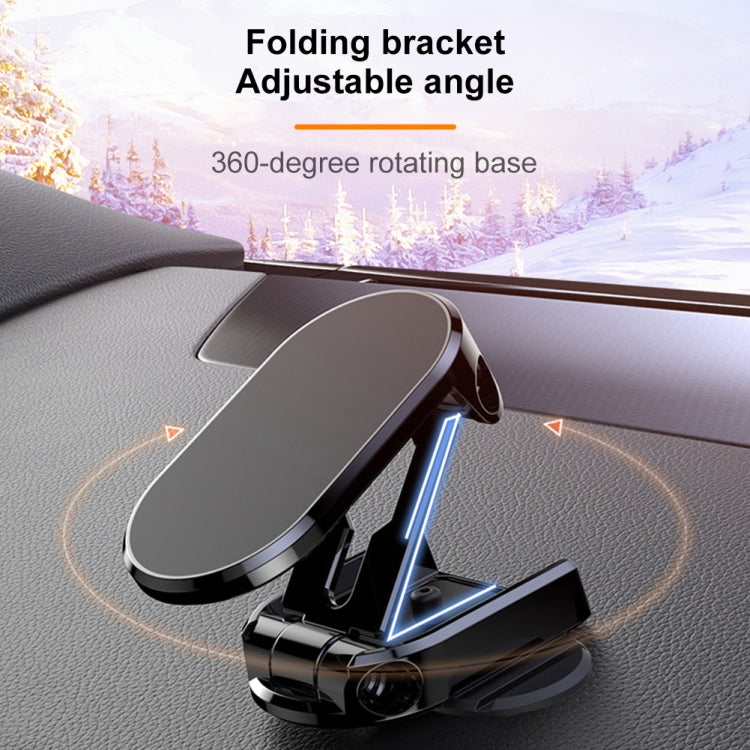 Vehicle Bracket Magnetic Navigation Bracket(Folding Black) - In Car by buy2fix | Online Shopping UK | buy2fix