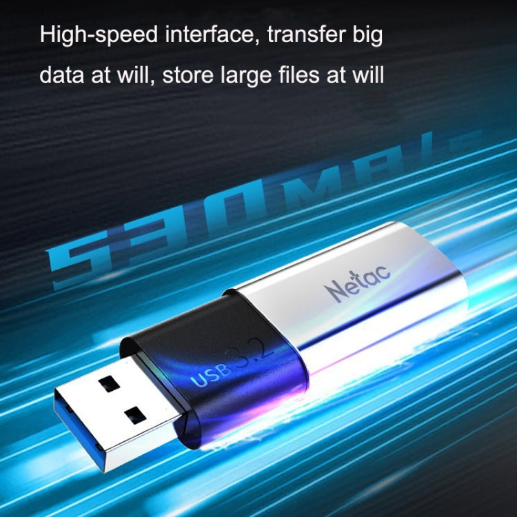 Netac US2 High-Speed Metal Capped Computer Car Mobile Solid State USB Flash Drives, Capacity: 128GB - USB Flash Drives by Netac | Online Shopping UK | buy2fix