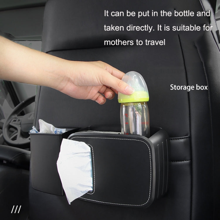 Car Drain Tissue Box Umbrella Storage Pocket Bag Storage Box Car Trash Can(Beige) - In Car by buy2fix | Online Shopping UK | buy2fix