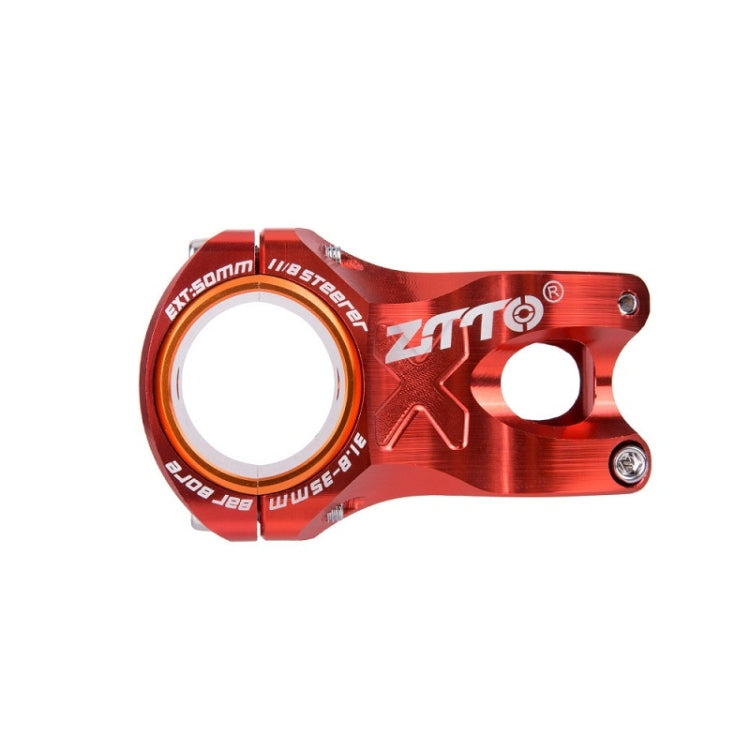 ZTTO Bicycle Handlebar Hollow 0 Degree Short Riser(Red) - Outdoor & Sports by ZTTO | Online Shopping UK | buy2fix