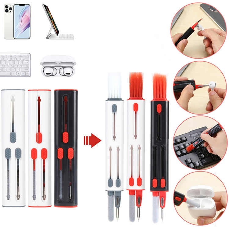 Bluetooth Headphones Earbuds Cleaning Pen(Black and Red) - Apple Accessories by buy2fix | Online Shopping UK | buy2fix