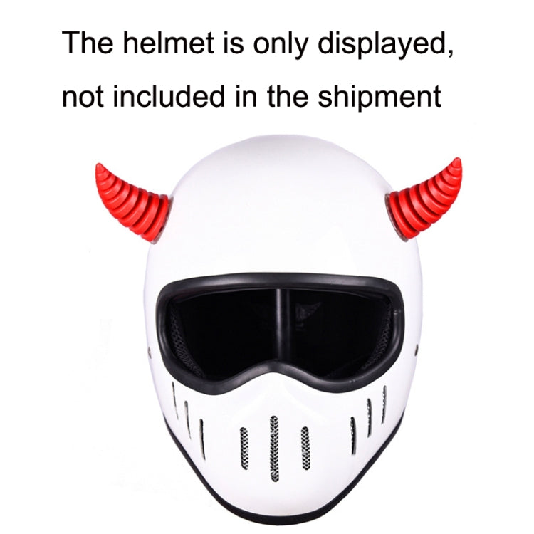 2PCS Motorcycle Horn Sucker Helmet Decoration(Red) - In Car by buy2fix | Online Shopping UK | buy2fix