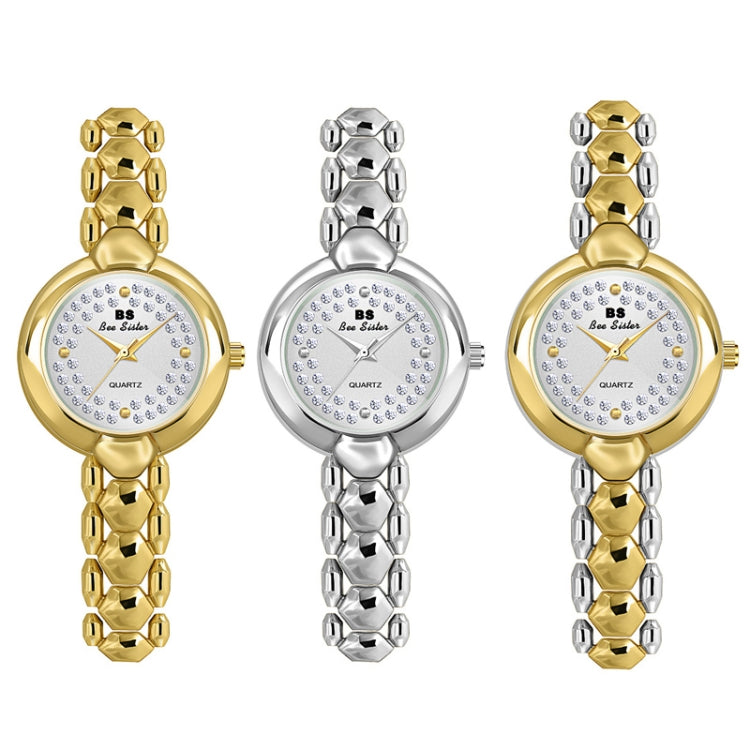 BS Bee Sister FA1691  Ladies Diamond Watch Jewelry Chain Watch(Silver) - Alloy Watches by BS Bee Sister | Online Shopping UK | buy2fix