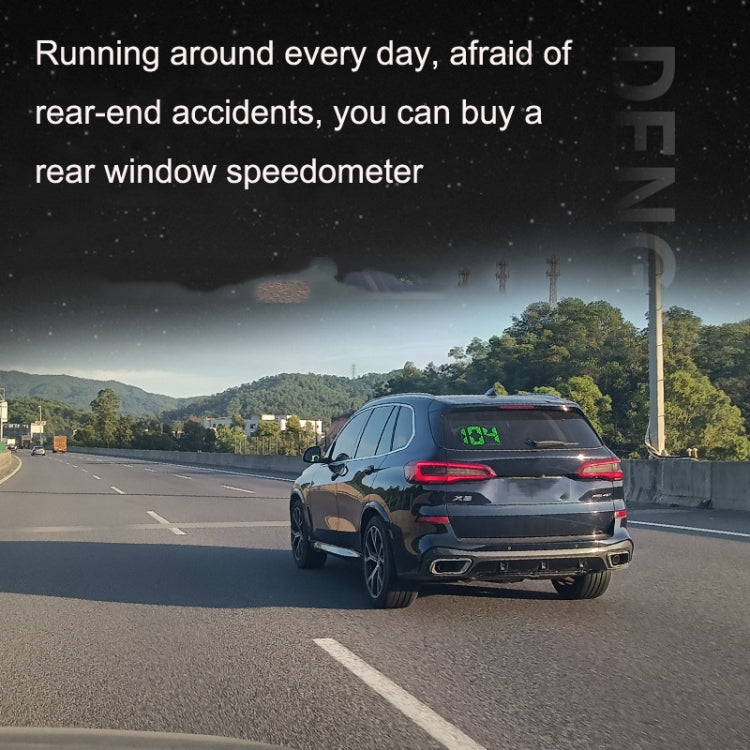 C188 GPS Rear Window Speedometer Head Up Display Speed Display HUD Car Universal - In Car by buy2fix | Online Shopping UK | buy2fix