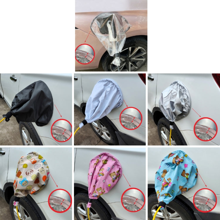 New Energy Vehicle Charging Port Waterproof Protective Cover, Color: Gray White - In Car by buy2fix | Online Shopping UK | buy2fix