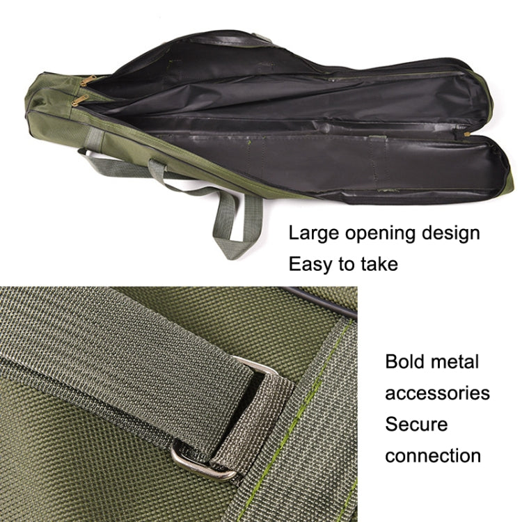 LEO 27746 Folding Fishing Rod Bag Long Fishing Gear Soft Bag, Length: 1.5m Black - Storage Boxes & Storage Bags by LEO | Online Shopping UK | buy2fix