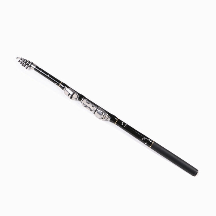 ZHANLANGWANG Carbon Throwing Pole Mini Short Rock Fishing Rod, Length: 2.1m(Black) - Fishing Rods & Accessories by buy2fix | Online Shopping UK | buy2fix