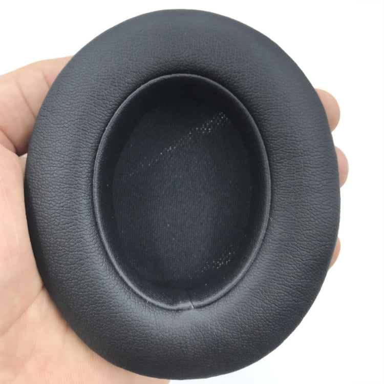 2 PCS Leather Soft Breathable Headphone Cover For Beats Studio 2/3, Color: Sheepskin Black - Apple Accessories by buy2fix | Online Shopping UK | buy2fix