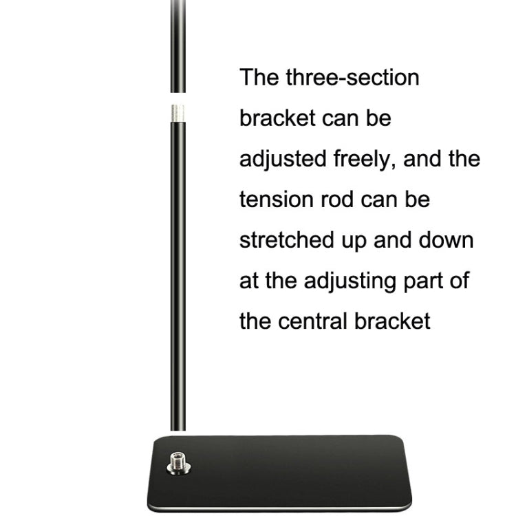 155cm Live Broadcast Bedside Cantilever Floor Bracket Phone Tablet Clip (Black) - Lazy Bracket by buy2fix | Online Shopping UK | buy2fix