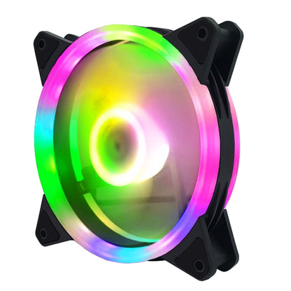 Computer CPU RGB luminous Radiator 5 Fans+Remote Control - Computer & Networking by buy2fix | Online Shopping UK | buy2fix