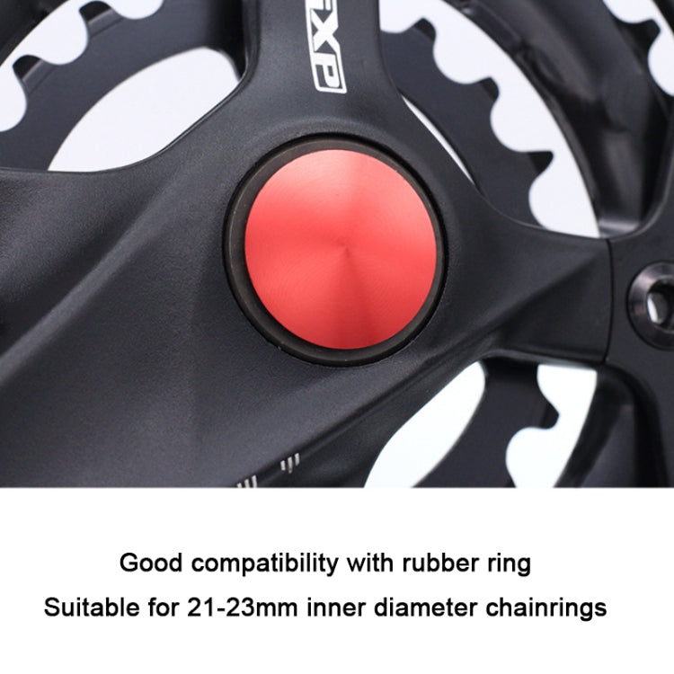 5 PCS Bicycle Hollow Integrated CNC Aluminum Alloy Crankset Dust Cover, Size: 21-23mm(Red) - Outdoor & Sports by buy2fix | Online Shopping UK | buy2fix