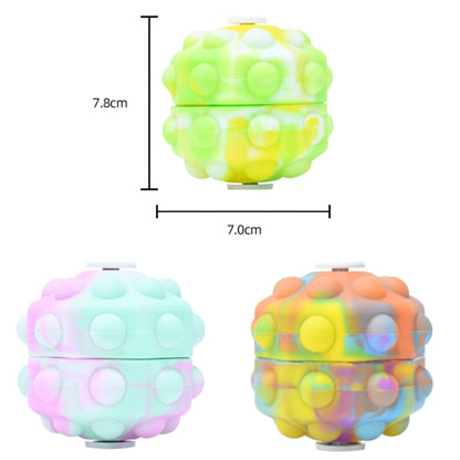 3 PCS Rotating Glowing Octagonal Silicone Ball Educational Toys, Specification: Not Glow(Yellow Green) - Squeeze Toys by buy2fix | Online Shopping UK | buy2fix