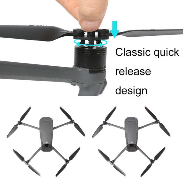 For Mavic 3 2pairs 9453F-2 Orange Paddle Tip Quick Release Blades - DJI & GoPro Accessories by Sunnylife | Online Shopping UK | buy2fix