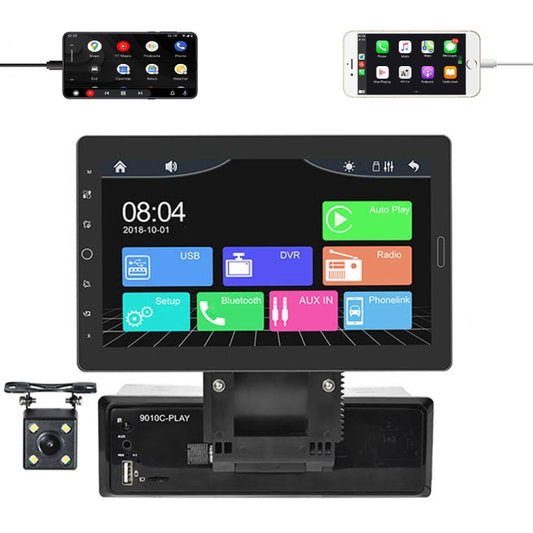 1310C 10.1 inch Car Full Screen Touch HD MP5 Wired Carplay Player, Style: Standard+4 Light Camera - In Car by buy2fix | Online Shopping UK | buy2fix