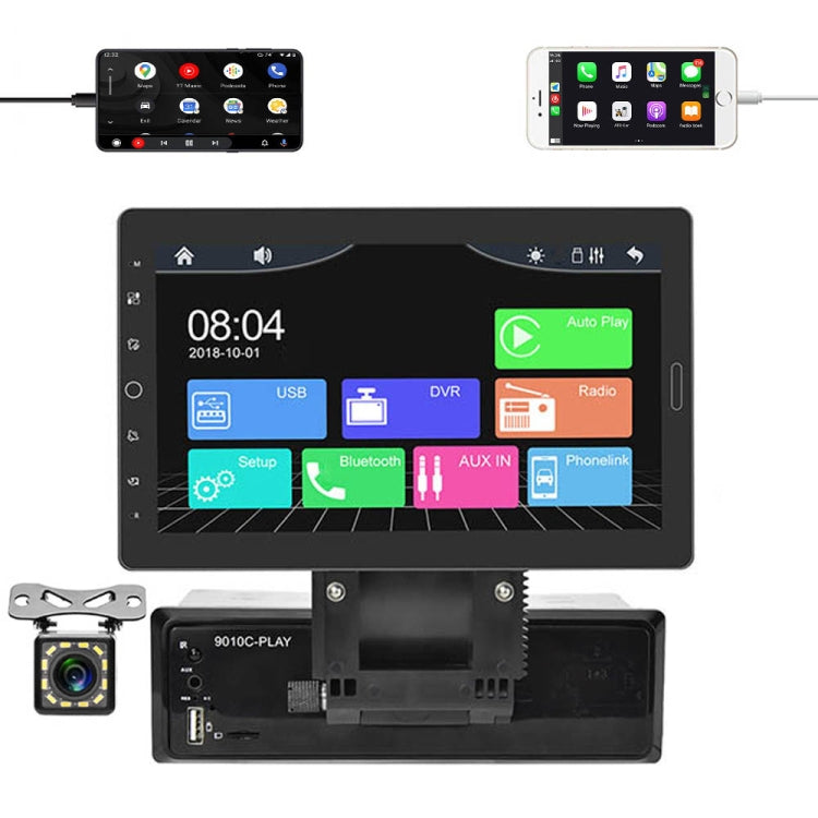 1310C 10.1 inch Car Full Screen Touch HD MP5 Wired Carplay Player, Style: Standard+12 Light Camera - In Car by buy2fix | Online Shopping UK | buy2fix