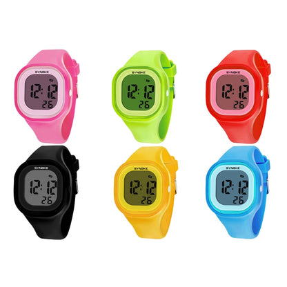 SYNOKE 66896 Multifunctional Detachable Waterproof Luminous Student Watch(Green) - Silicone Strap Watches by SYNOKE | Online Shopping UK | buy2fix
