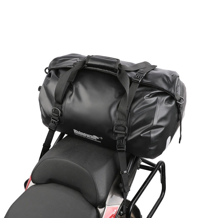 Rhinowalk MT20450 45L Large Capacity Portable Waterproof Motorcycle Tail Bag(Black) - In Car by Rhinowalk | Online Shopping UK | buy2fix