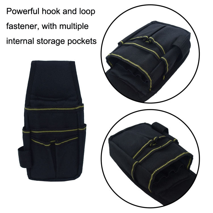 Lightweight Adjustable Hardware Tools Waist Bag Storage Bag(Black) - Storage Bags & Boxes by buy2fix | Online Shopping UK | buy2fix