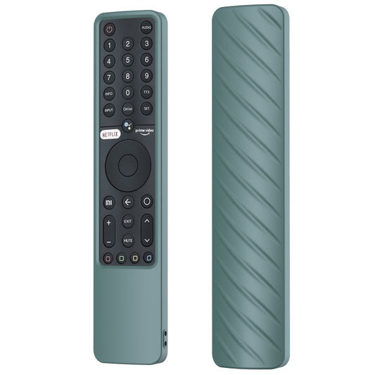 Suitable for Xiaomi P1 Remote Control Twill Washable Drop-proof Silicone Case(Pine Green) - Consumer Electronics by buy2fix | Online Shopping UK | buy2fix