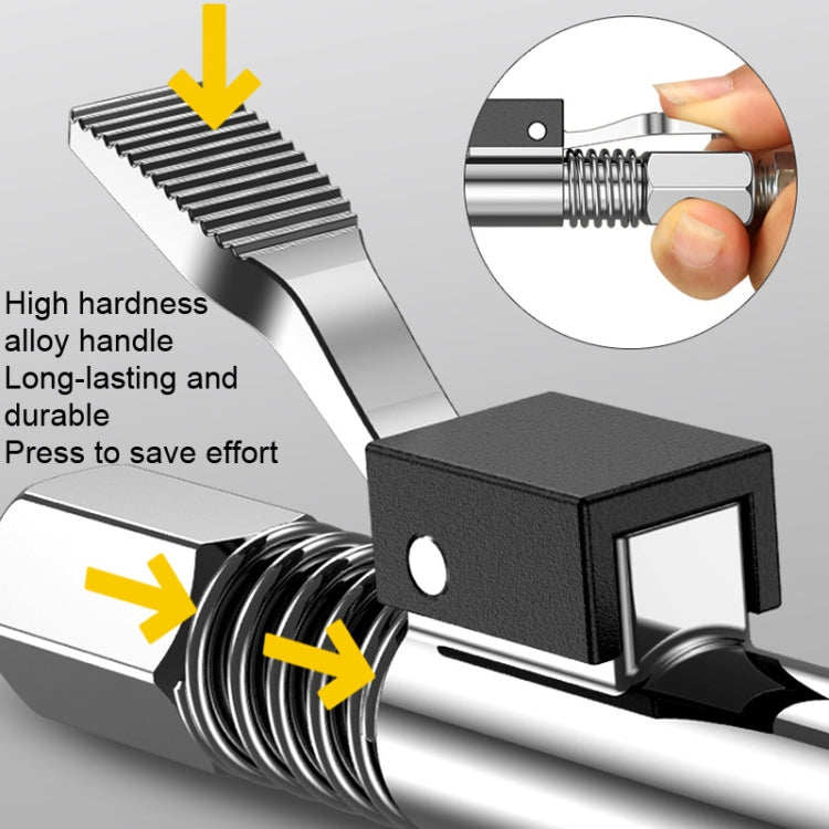 PC002 Lock Clamp Type High Pressure Grease Nozzle, Style: Butter Mouth+10 90 Degrees Heads - In Car by buy2fix | Online Shopping UK | buy2fix